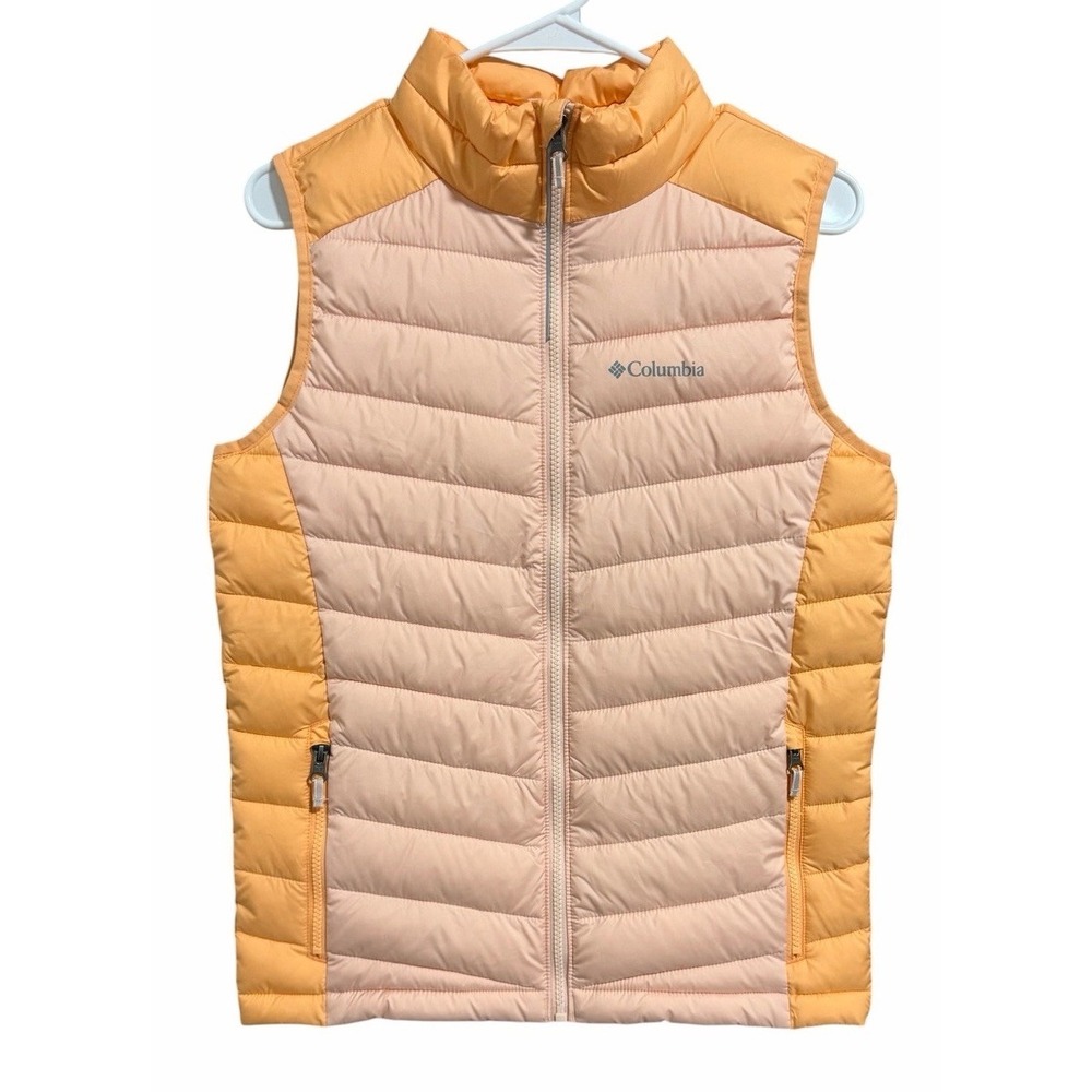 Columbia Slope Edge Omni-Heat Puffer Vest Peach/Orange Youth‎ Size Large (14-16)